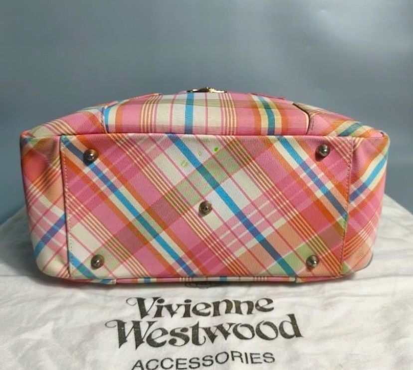 Designer × Vivienne Westwood Vivienne Westwood Yasmine Pastel Plaid Shoulder Bag Size ONE SIZE - 4 Thumbnail