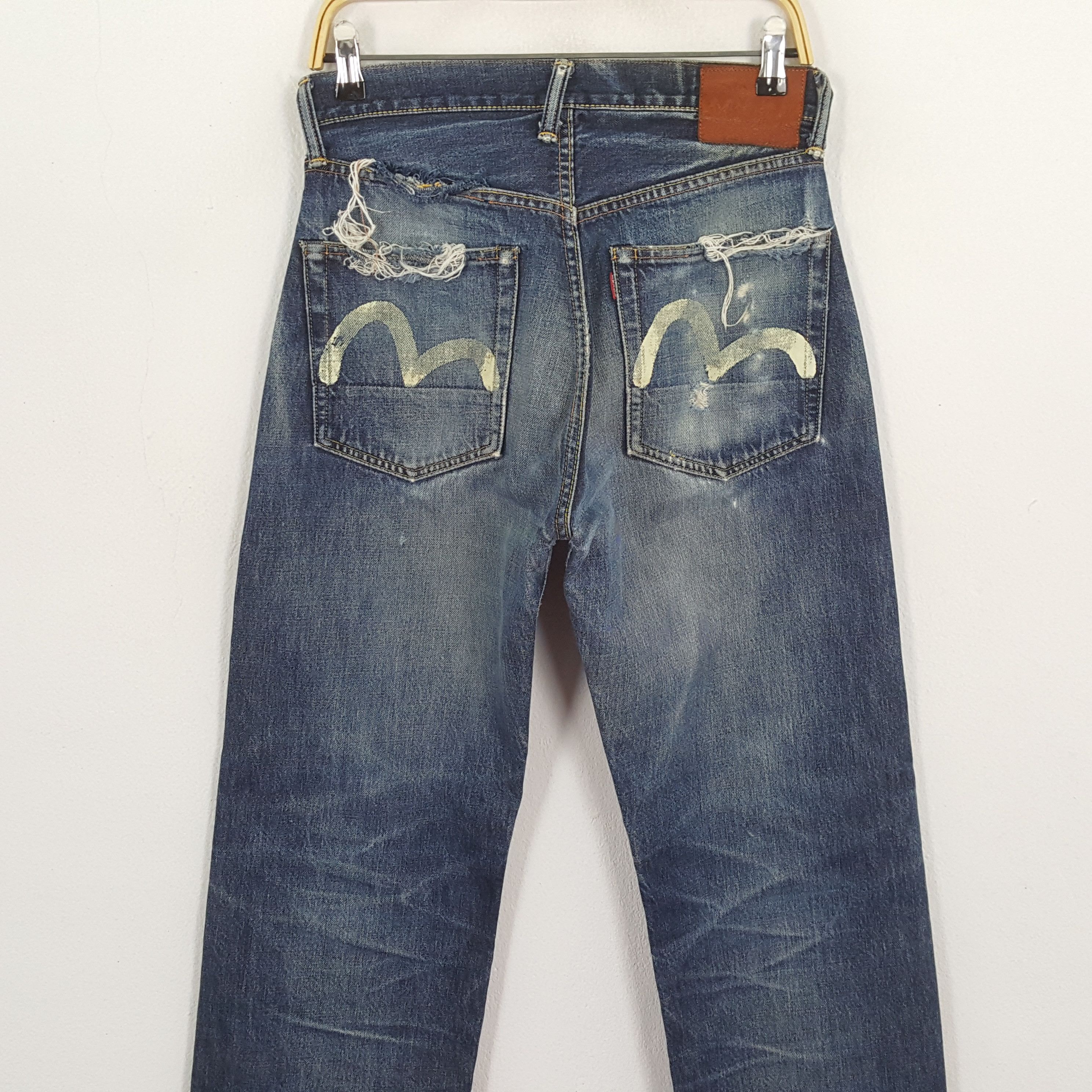 Evisu × Japanese Brand × Vintage Vintage EVISU Japanese Brand Daicock Custom Distressed Jeans Size US 28 / EU 44 - 5 Thumbnail
