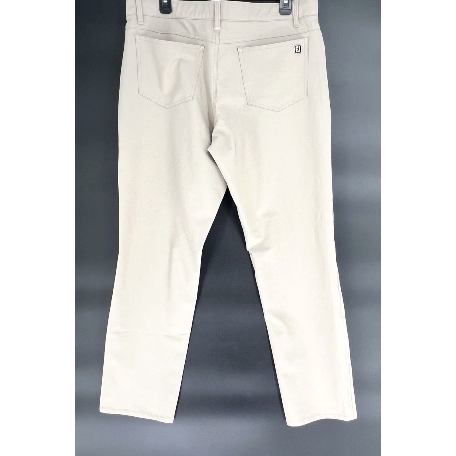 Footjoy FootJoy Men's 5-Pocket Golf Pants Beige 36x31 Athletic Fit Stretch Modern Chino Mens Straight Leg 31 Inseam Regular Rise Mid-30s XS? Size US 36 / EU 52 - 5 Thumbnail