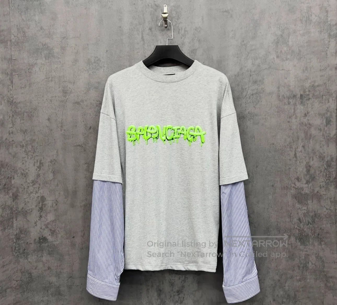 Balenciaga Balenciaga Graffiti Logo Layered Longsleeve. Size US S / EU 44-46 / 1 - 1 Thumbnail