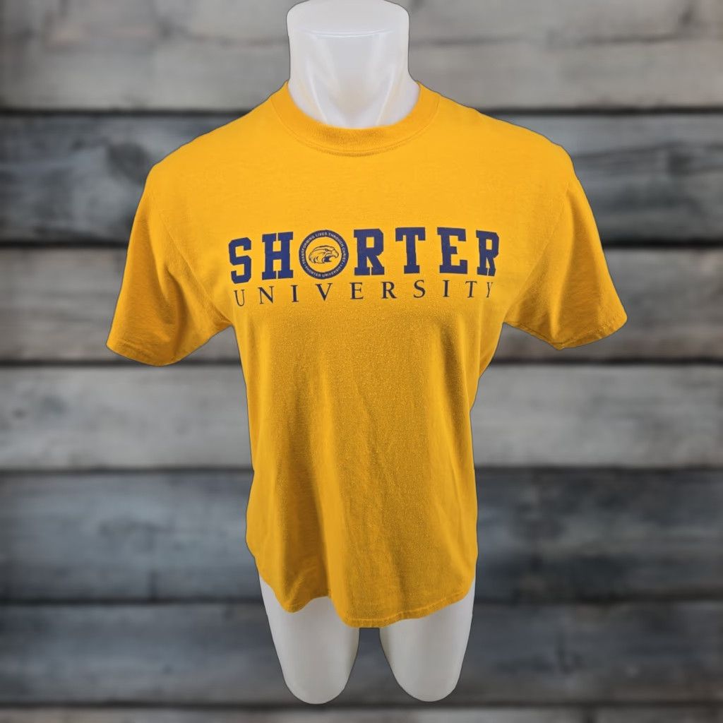 Port & Company VINTAGE Port & Company Short Sleeve T-Shirt Mens University Shirt Yellow M 19.5 Shoulder to Shoulder 28" Down Back Size US M / EU 48-50 / 2 - 1 Thumbnail