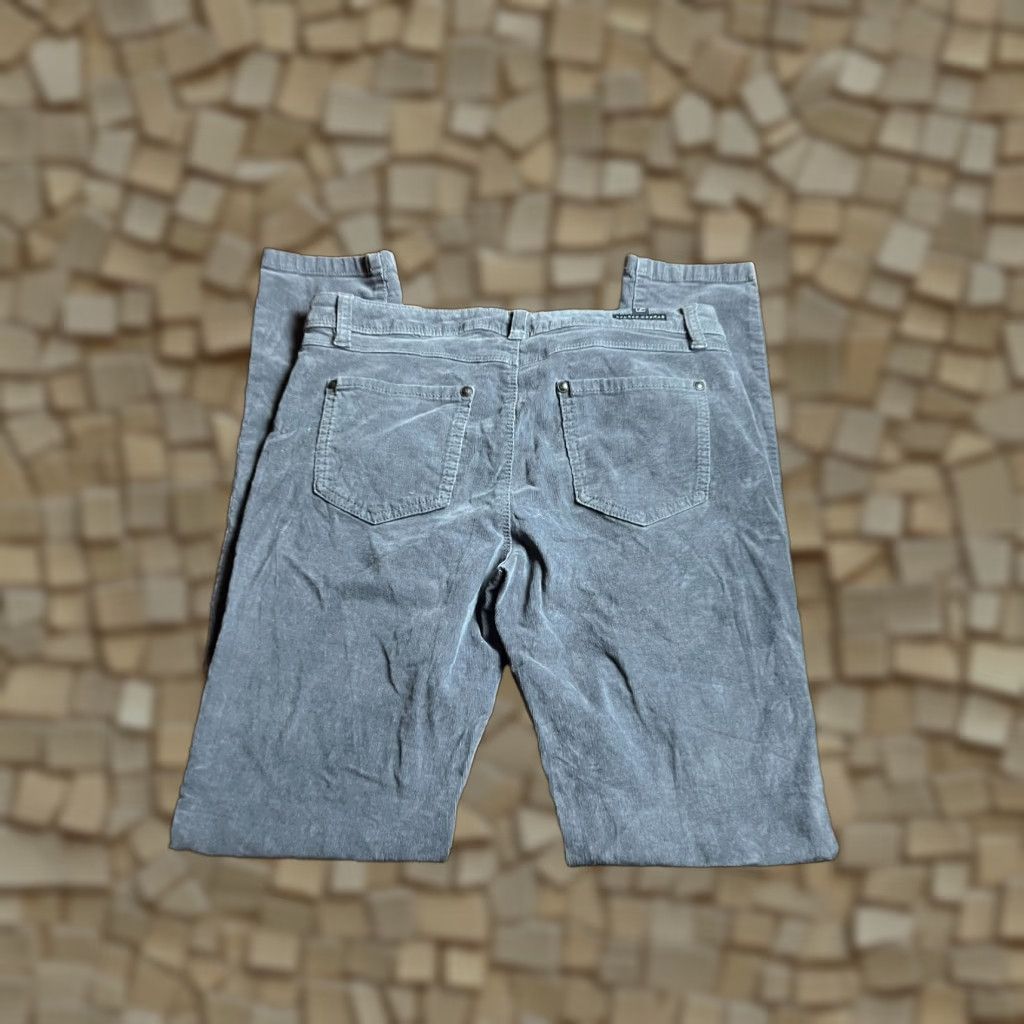 Vintage LC Lauren Conrad Pants Women's 6 Gray Corduroy Straight Pockets Regular Fit Chino Casual Fall Spring Summer Womens Size 28" / US 6 / IT 42 - 1 Thumbnail