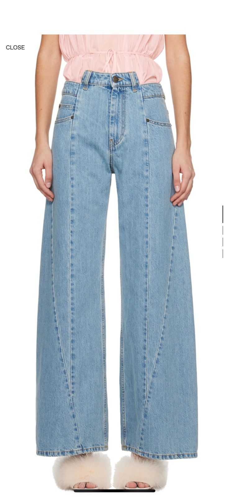 Maison Margiela Maison Margiela Wide Leg Panel Jeans Size US 29 - 8 Thumbnail