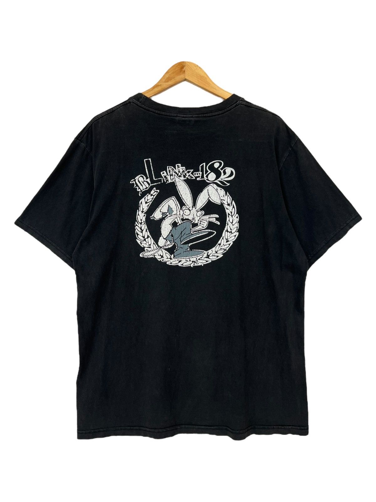 Vintage Vintage y2k Blink 182 Bunny Black Tee Size US L / EU 52-54 / 3 - 3 Thumbnail
