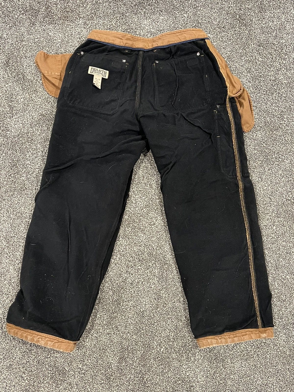 Japanese Brand × Vintage Baggy Vintage Fleece Lined Cargo Pants Size US 32 / EU 48 - 11 Thumbnail
