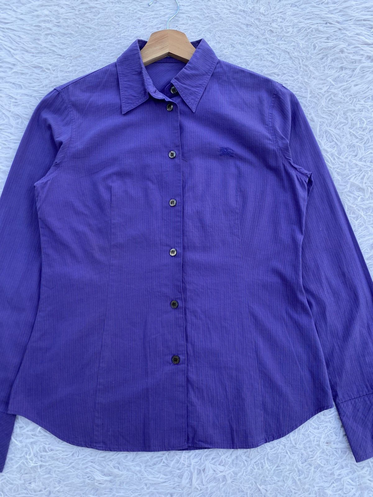 Burberry Rare Vintage 90s Burberry Blue Label Women Buttons Shirt Size XS / US 0-2 / IT 36-38 - 1 Thumbnail