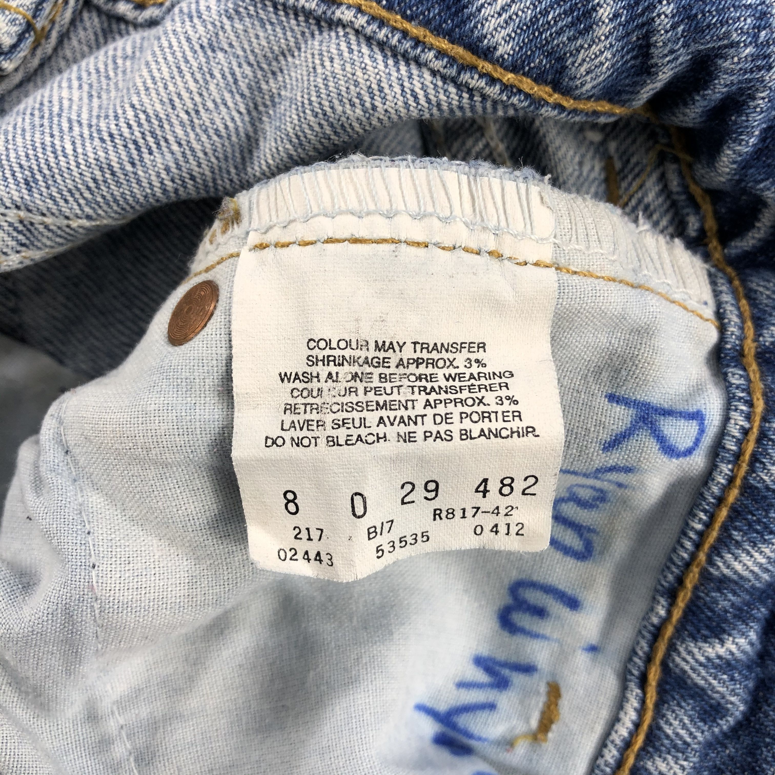 Levi's 80s Vintage Levis Jeans Stone Wash Denim 23 x 24 -J958 Size US 26 / EU 42 - 10 Thumbnail
