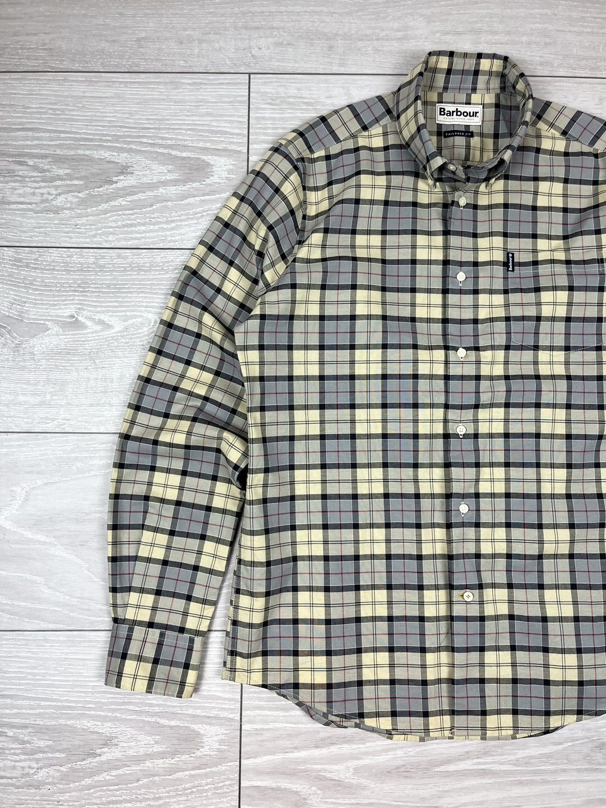 Barbour Barbour Tartan 6 Tailored Flannel Checkered Shirt Size US M / EU 48-50 / 2 - 4 Thumbnail
