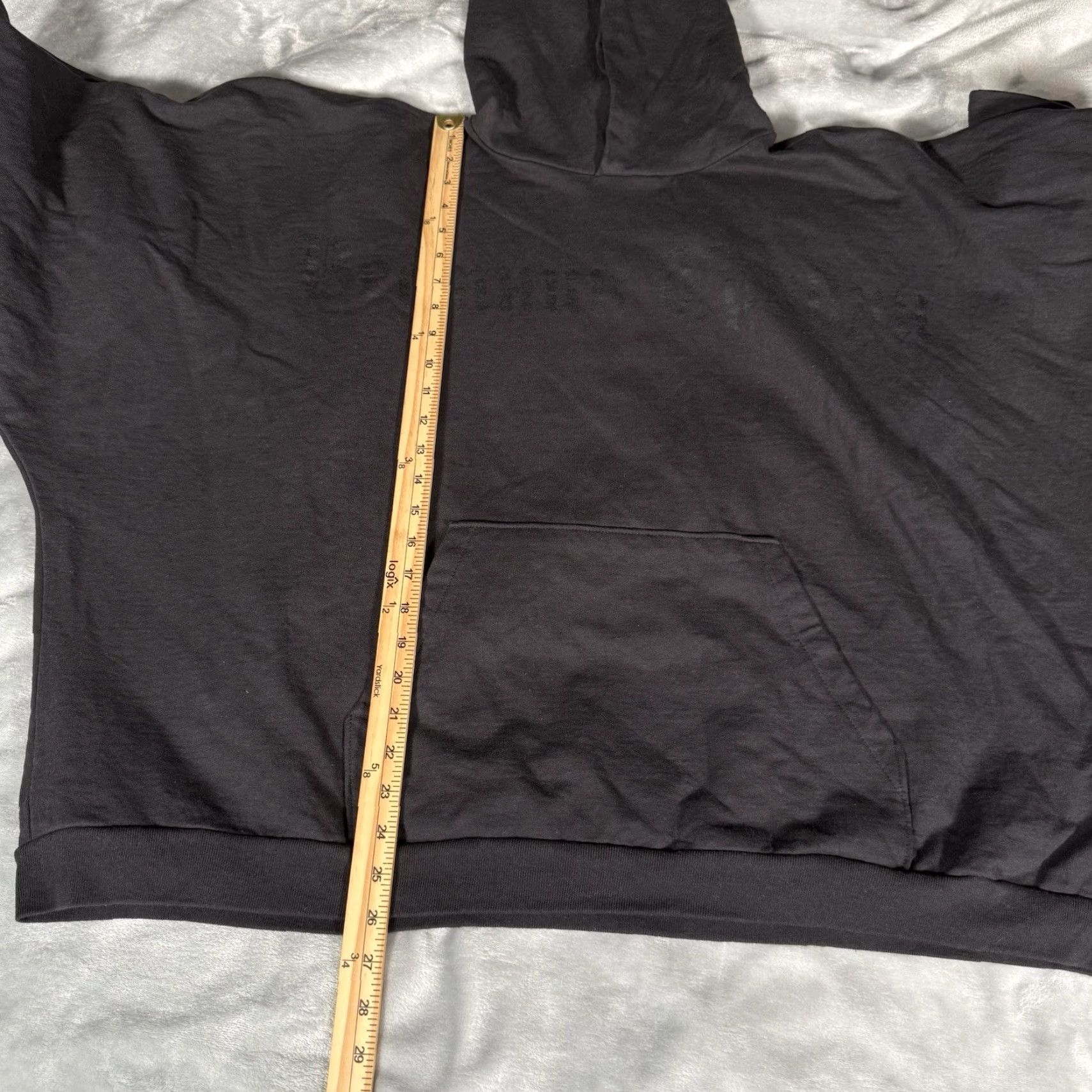 Yeezy VINTAGE Yeezy Hoodie Mens 3XL Gray Boxy Cropped Fit Logo Graphic Print Fleece Pullover Crew Neck Long Sleeve Size US XXL / EU 58 / 5 - 6 Thumbnail
