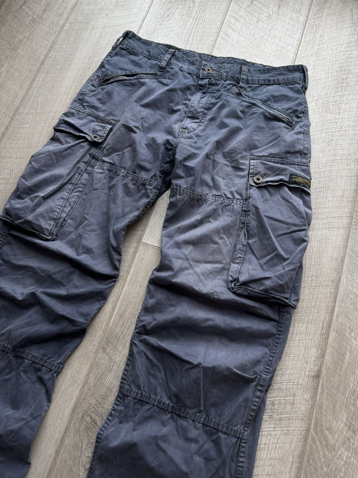 Polo Ralph Lauren Parachute Cargo Pants Polo Jeans Company Navy Military Faded Size US 34 / EU 50 - 2 Thumbnail