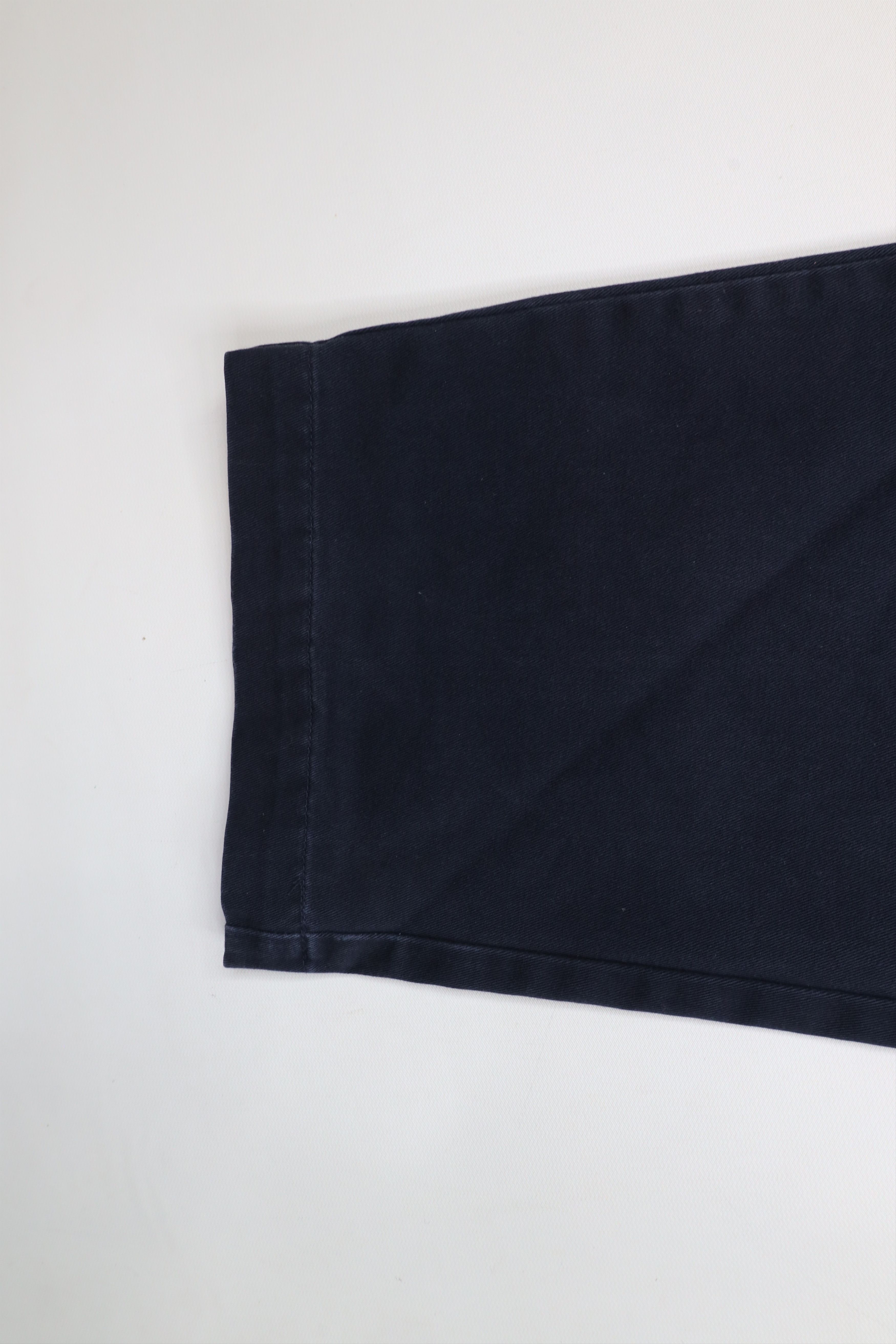 Ralph Lauren × Vintage Vintage 90s Ralph Lauren Wide Leg Chino Pants Navy Blue Size US 35 - 6 Thumbnail