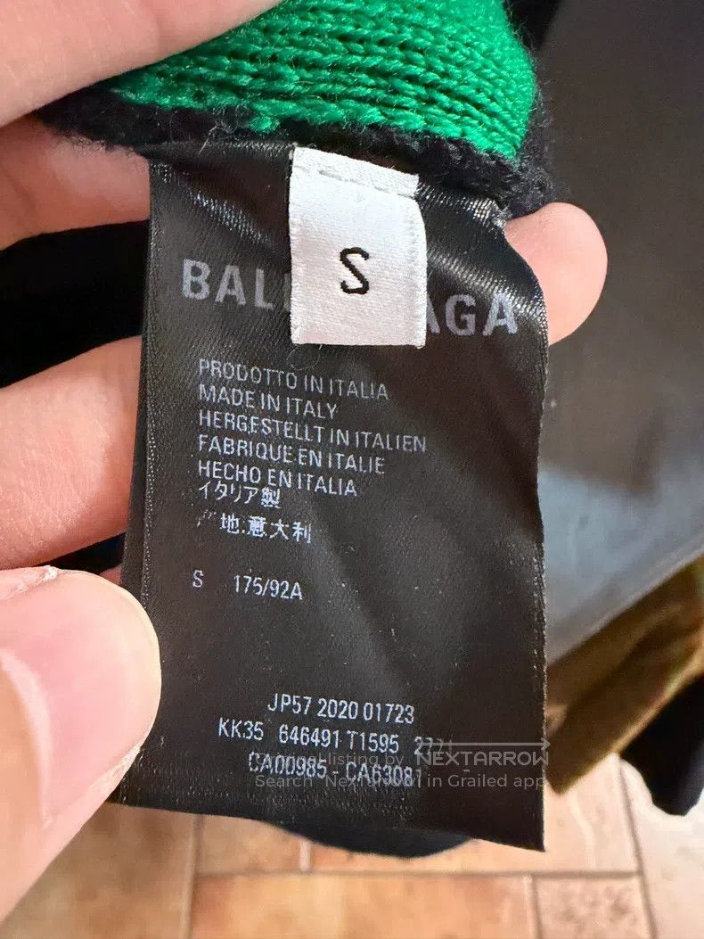 Balenciaga Balenciaga Seven Nation Slogans Rainbow Wool Knit Sweater Size US S / EU 44-46 / 1 - 4 Thumbnail