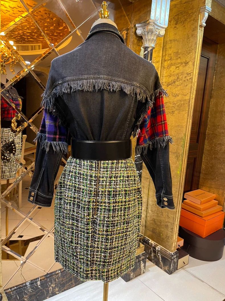 Versace Versace Denim willow studded fringed jacket Size M / US 6-8 / IT 42-44 - 7 Thumbnail