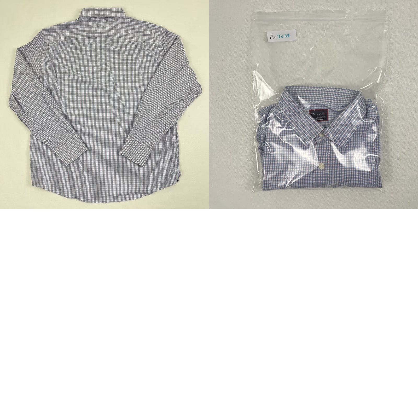 UNTUCKit UNTUCKit Shirt Mens XL X-Large Plaid Button Up Long Sleeve Business Casual Work Shirt Size US XL / EU 56 / 4 - 8 Thumbnail