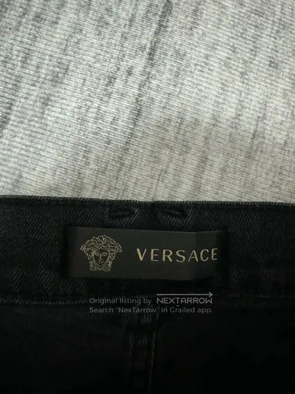 Versace Versace Black Leather Logo Casual Pants . Size US 32 / EU 48 - 4 Thumbnail
