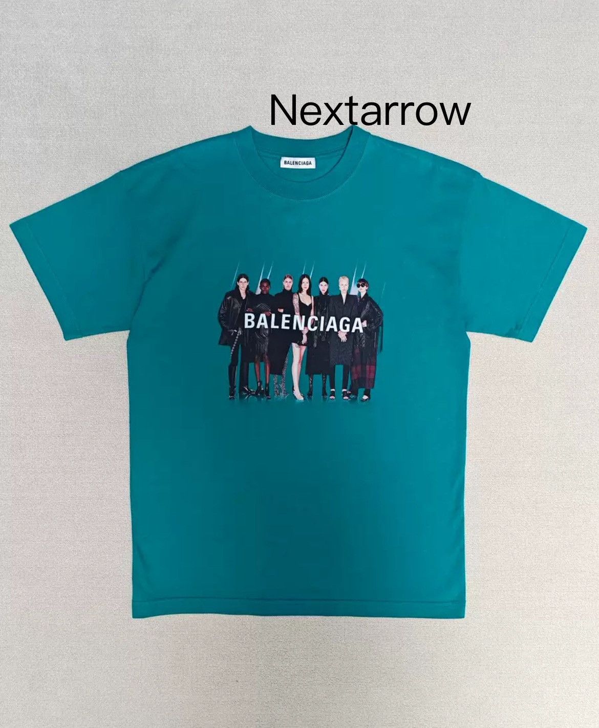トップス Balenciaga 12ss archive portrait T-Shirt Balenciaga Balenciaga Portrait Band Wash Short Sleeve T