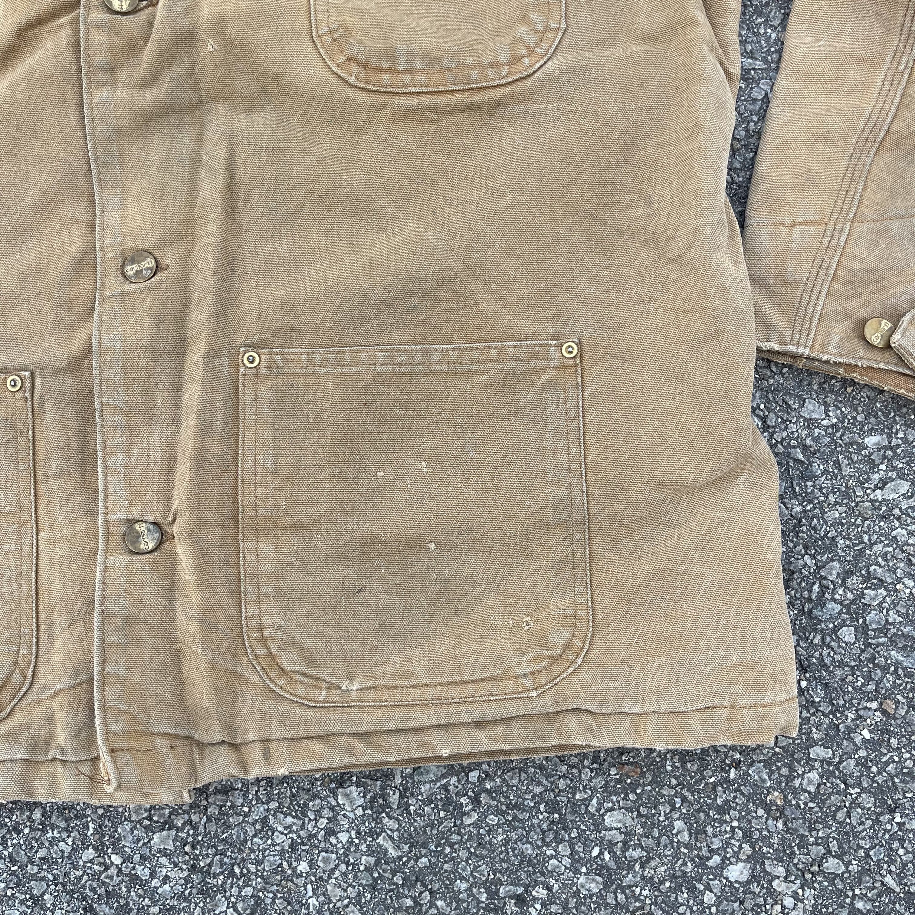 Carhartt × Carhartt Wip × Vintage Vtg 90s Carhartt Detroit Blanket Lined Workwear Jacket Size US XL / EU 56 / 4 - 6 Thumbnail
