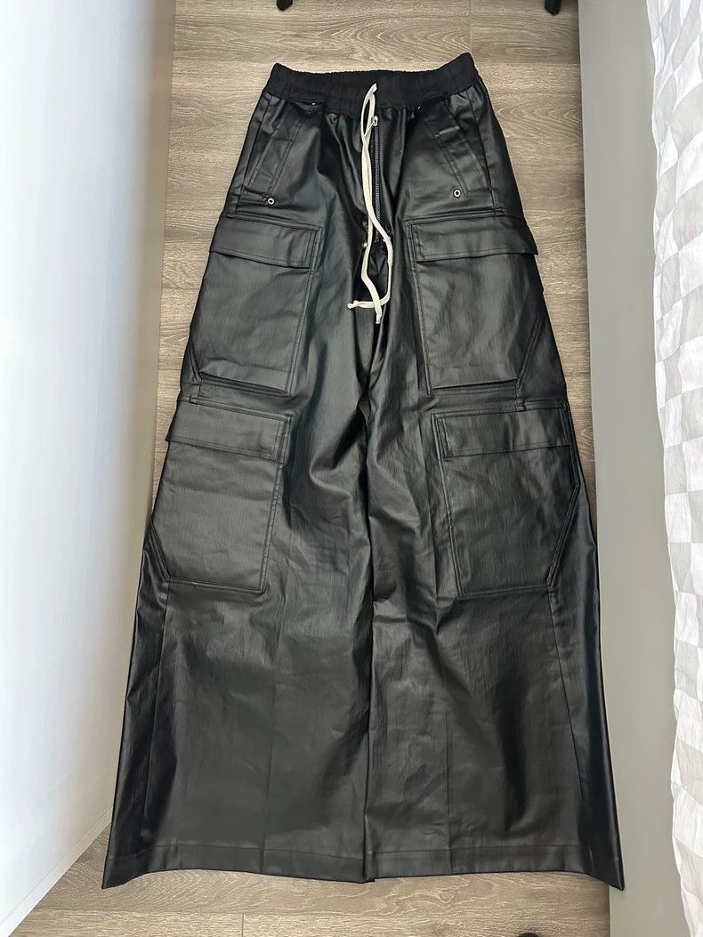 Rick Owens Rick Owens Black Cargo Pants with Pockets-2506 Size US 36 / EU 52 - 2 Thumbnail
