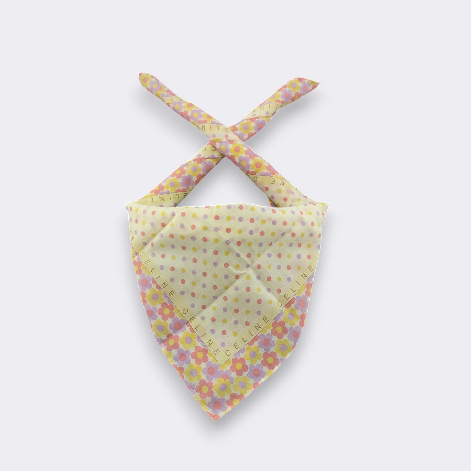 Celine Vintage Celine Handkerchief Neckerchief Bandana H199D Size ONE SIZE - 1 Thumbnail