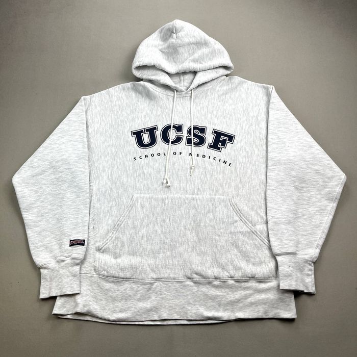 Vintage Vintage UC San Francisco Hoodie Sweatshirt XL Gray UCSF 90s ...