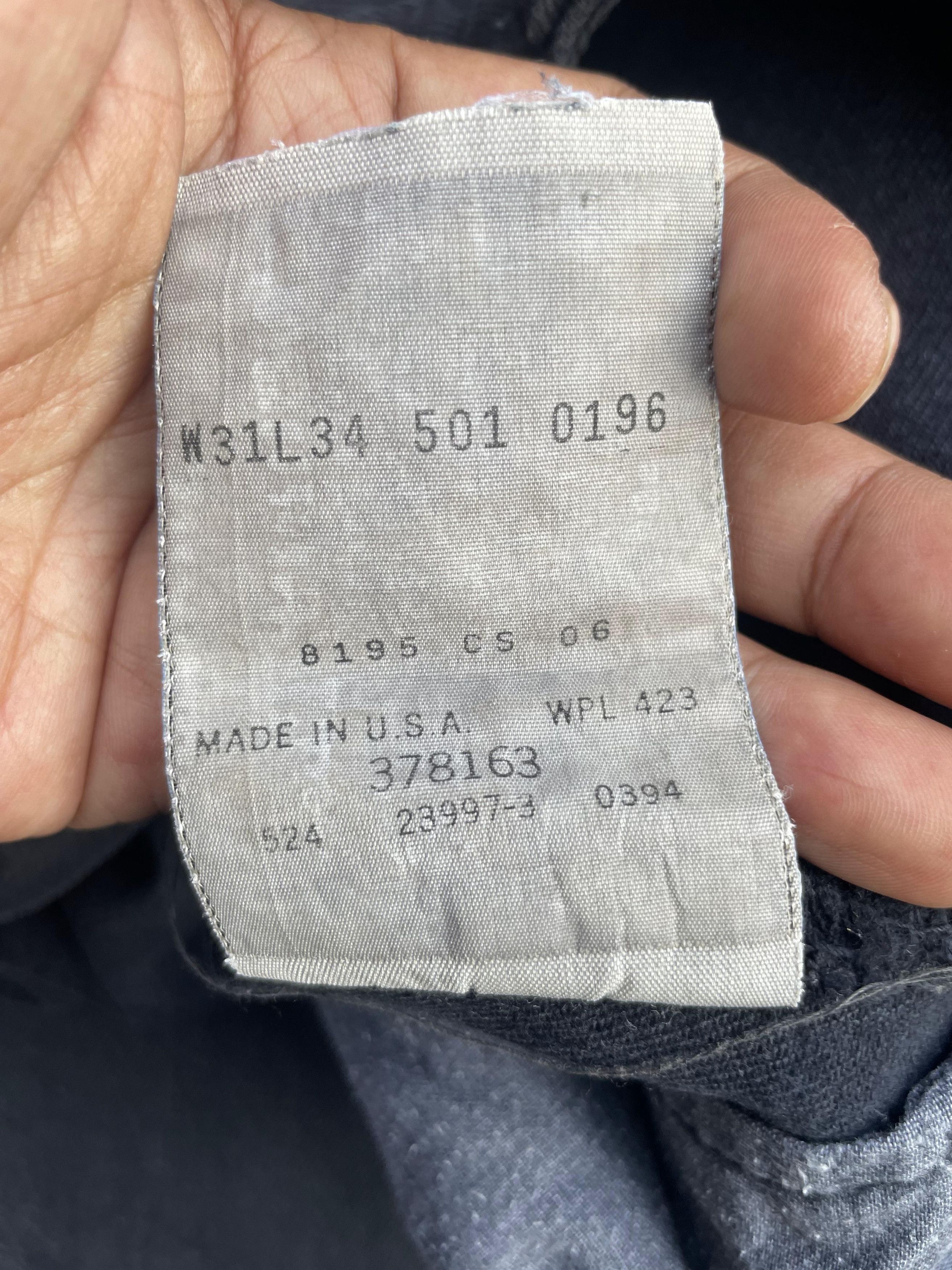 Levi's Vintage Levis 501 e Black Size US 30 / EU 46 - 15 Thumbnail