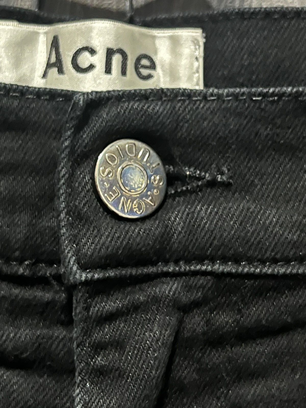 Acne Studios Acne Studio Slim Skinny Stretch Black Jeans Size US 33 - 5 Thumbnail