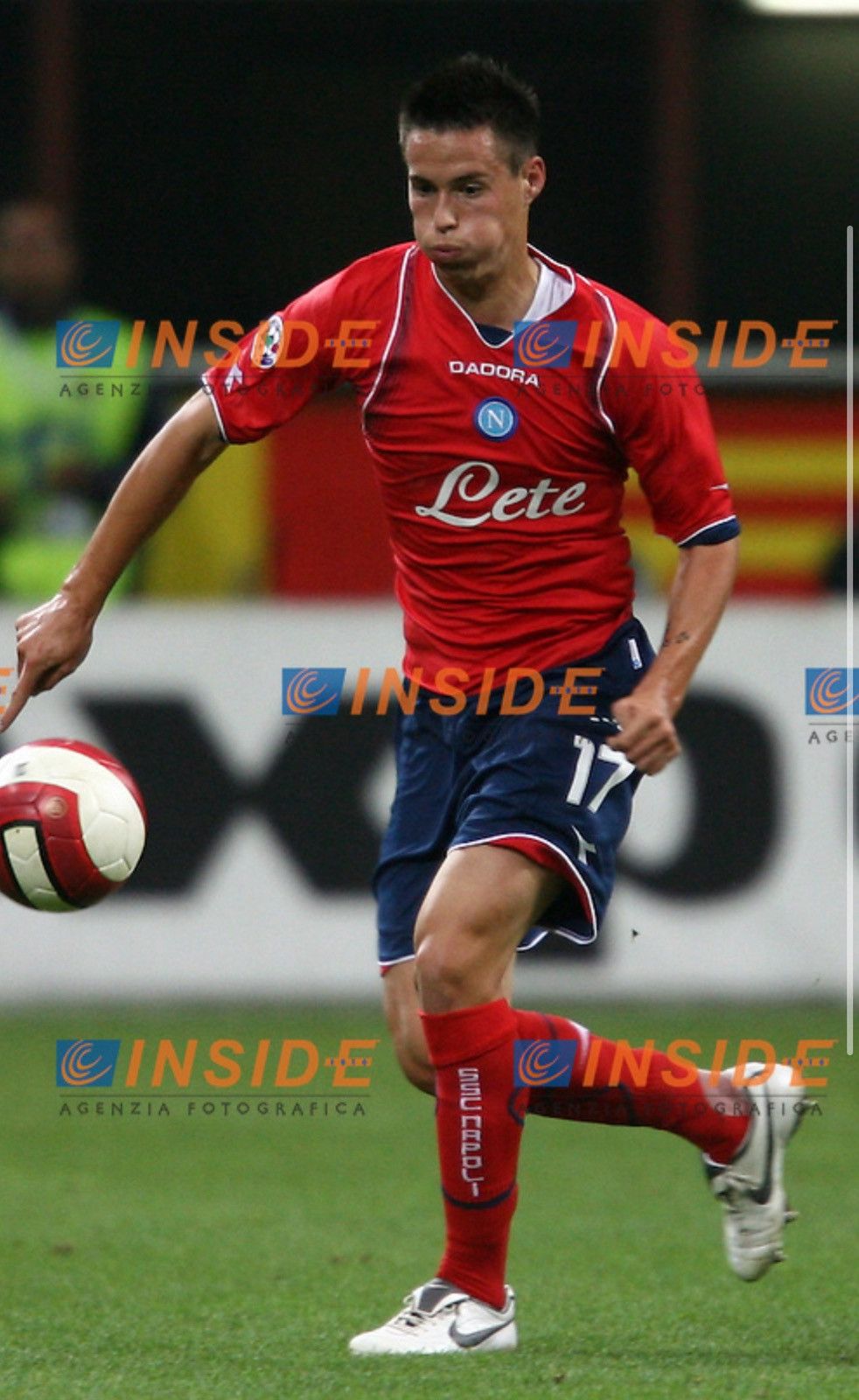 Diadora NAPOLI DIADORA 2007/2008 FOOTBALL AWAY JERSEY #17 HAMSIK Size US M / EU 48-50 / 2 - 14 Thumbnail