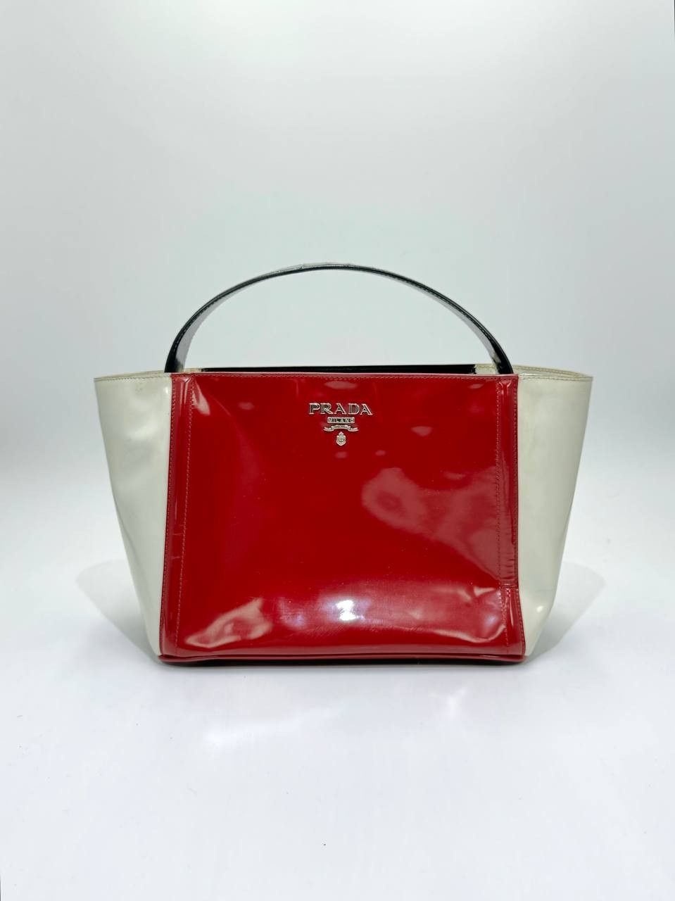 Prada Prada Ouverture patent leather crossbody bag Size ONE SIZE - 1 Thumbnail