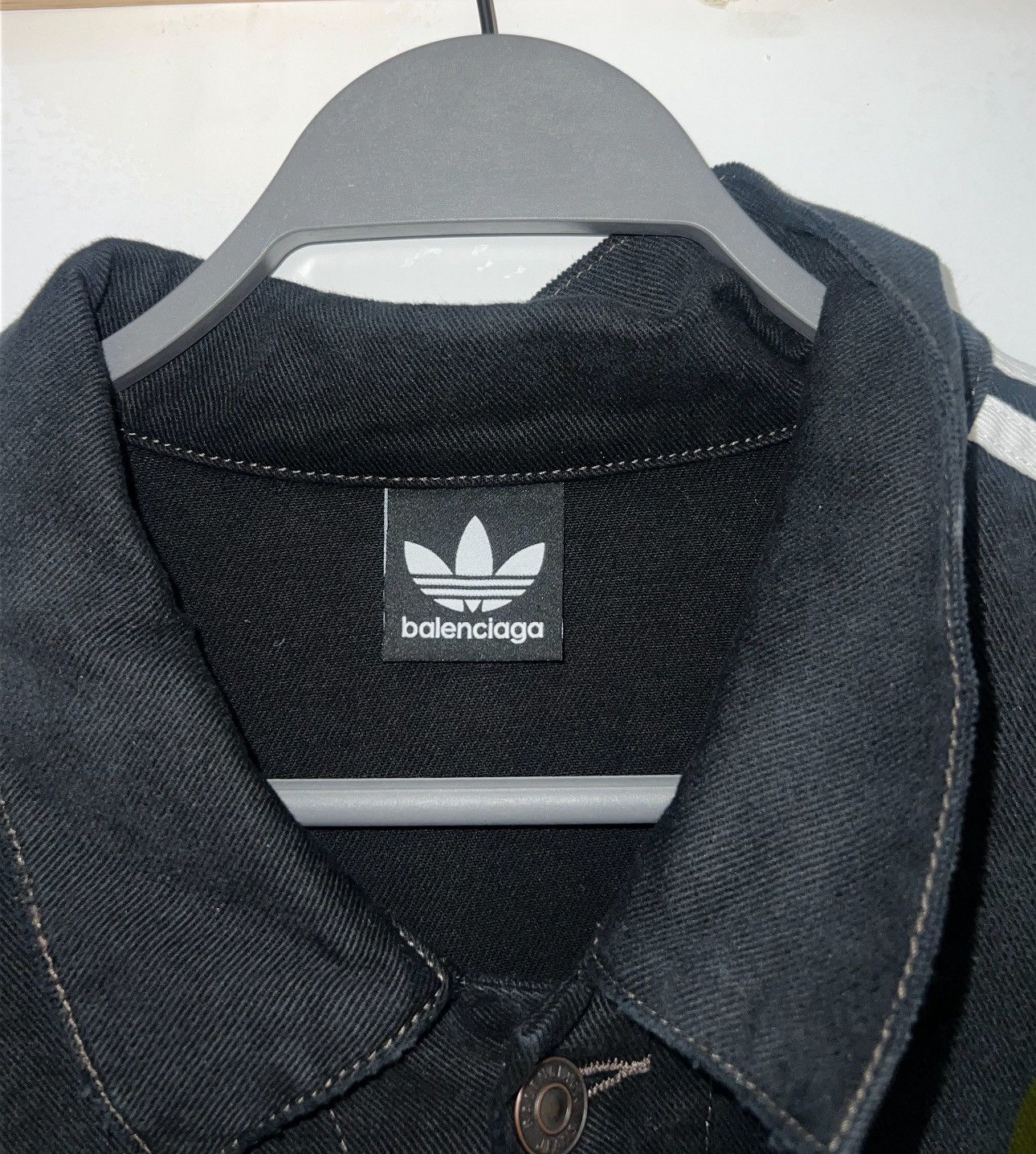 Adidas × Balenciaga Balenciaga Adidas Denim Jacket Size US L / EU 52-54 / 3 - 3 Thumbnail