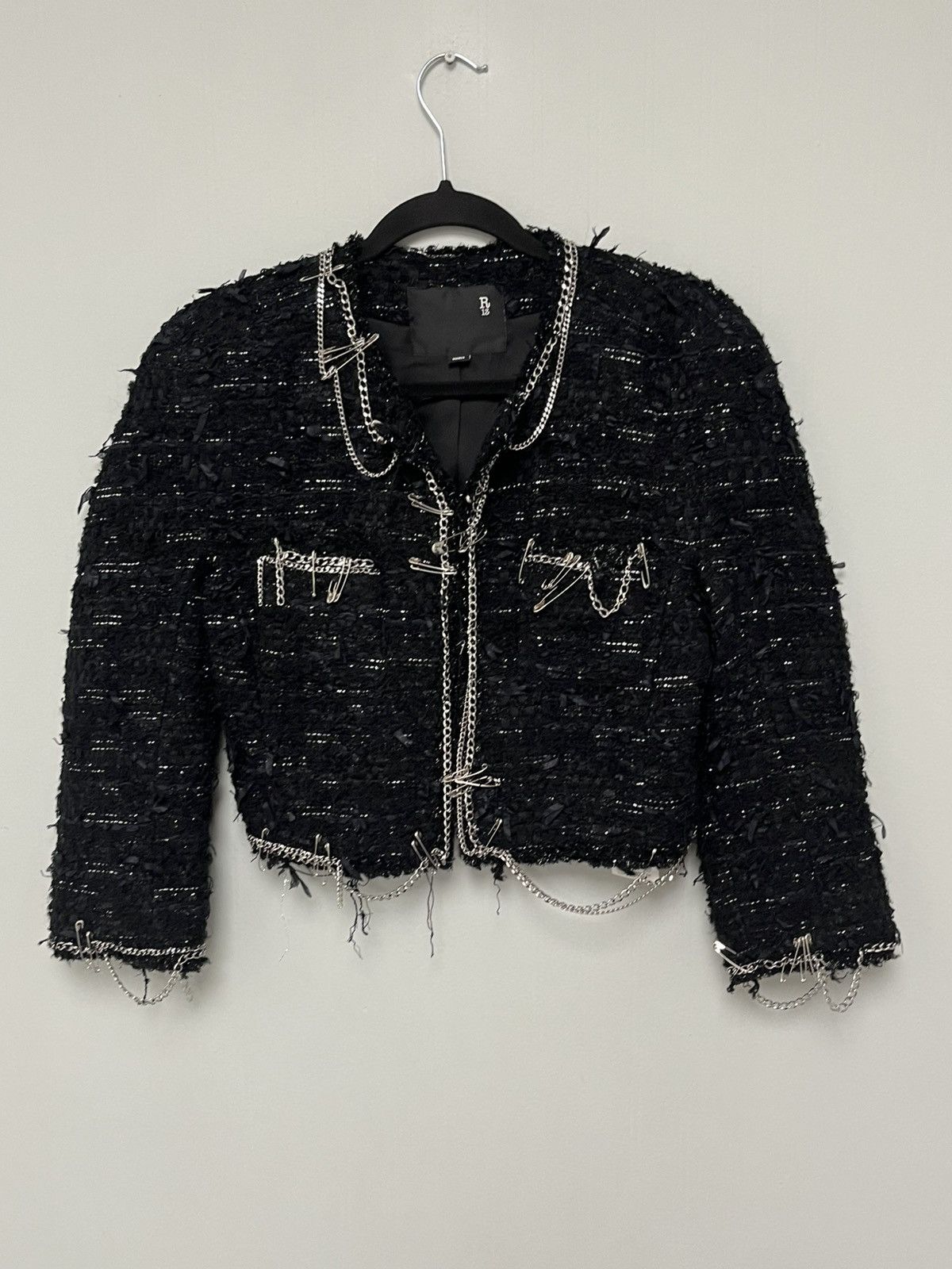 R13 Square shoulder tweed jacket. Size small Size S / US 4 / IT 40 - 14 Thumbnail