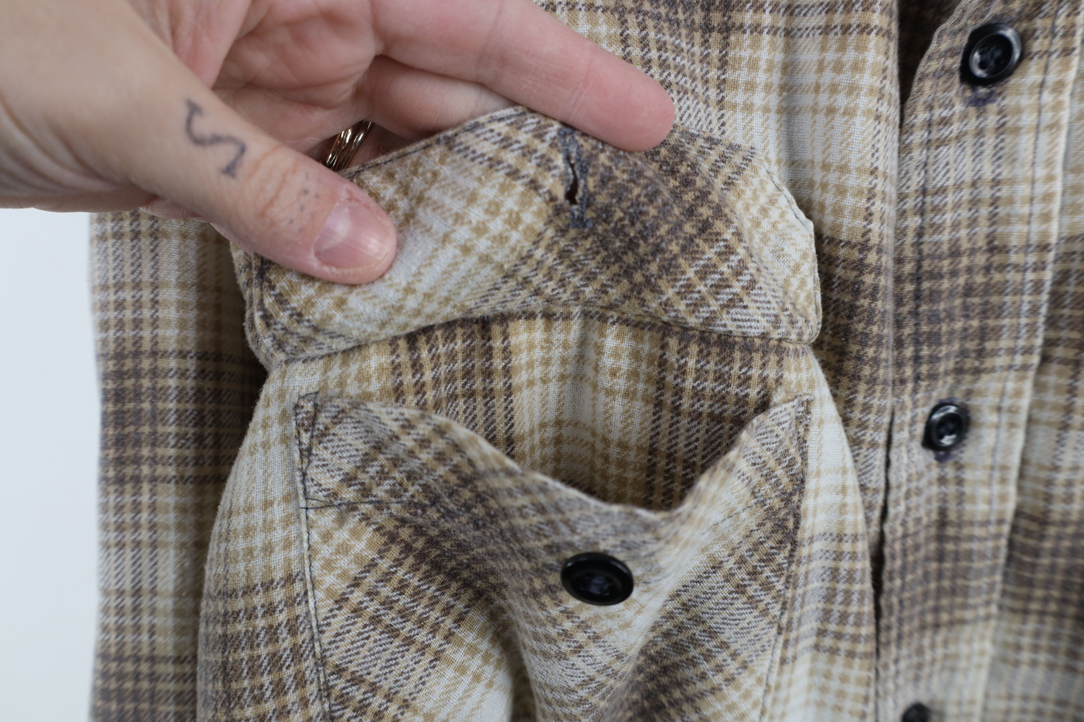 Vintage Vintage 70s Streetwear Flannel Shirt Jacket Plaid USA Size US XL / EU 56 / 4 - 8 Thumbnail