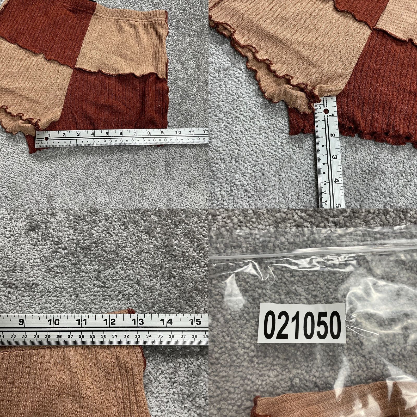 Shein Shein Knit Shorts Womens Medium W26 Brown Elastic Waist High Rise Stretch Casual Size 32" / US 10 / IT 46 - 8 Thumbnail