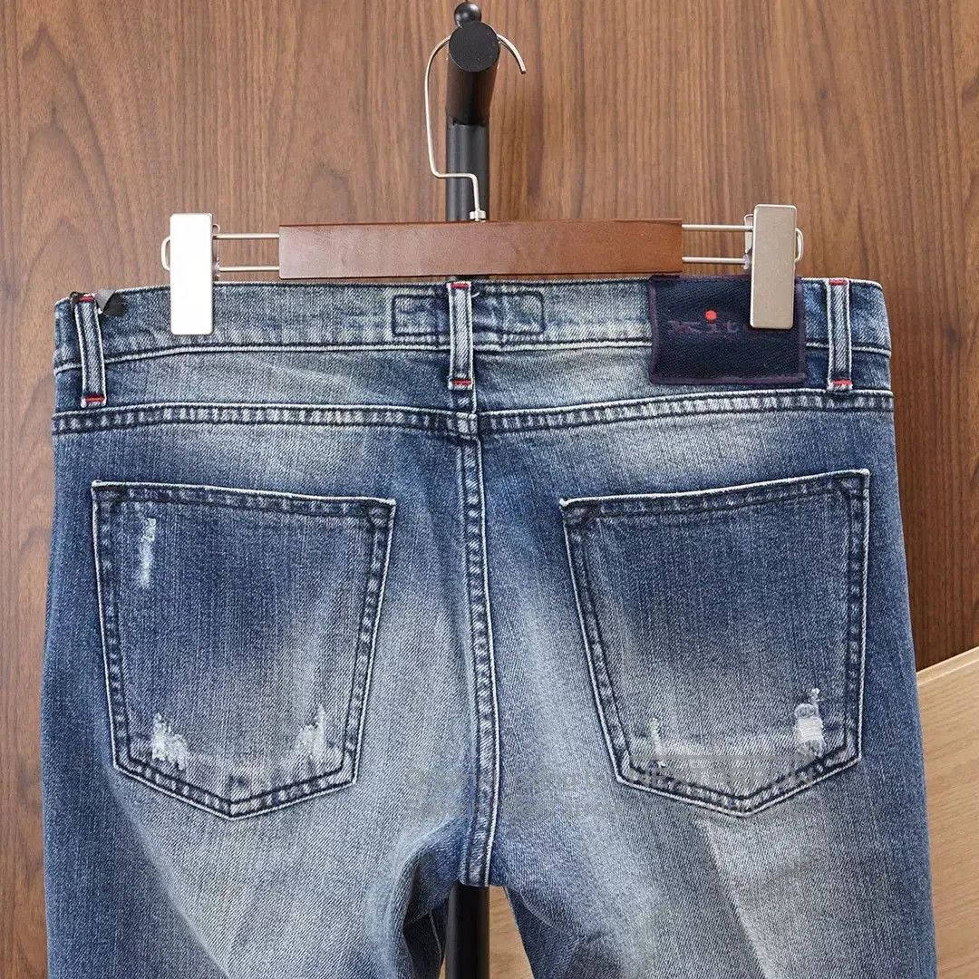 Kiton Kiton Distressed Denim Jeans for Sale. Size US 33 - 4 Thumbnail