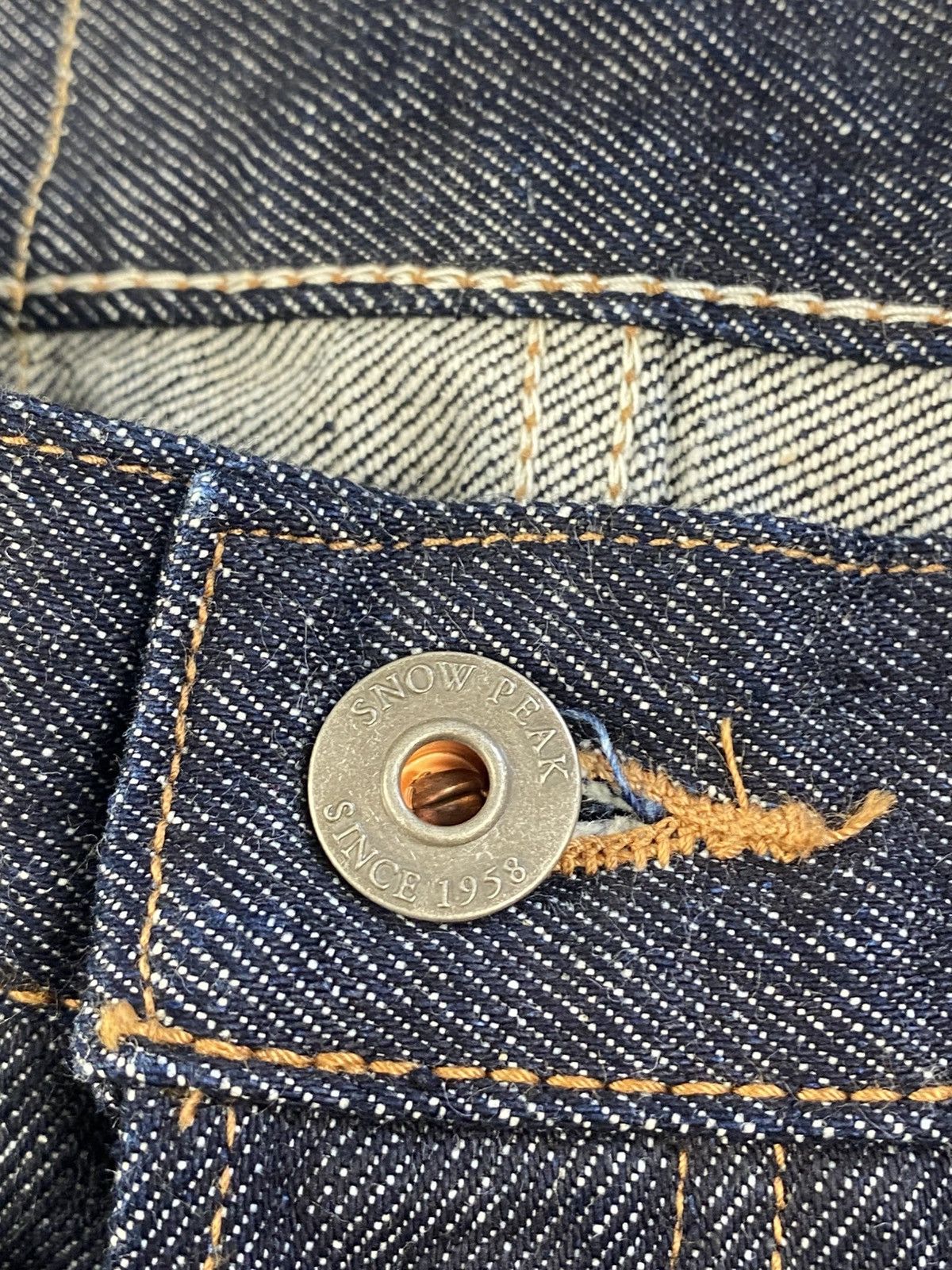 Snow Peak Snow Peak Recycled Cotton 5pkt Indigo Selvedge Jeans Sz: 28 Size US 28 / EU 44 - 4 Thumbnail