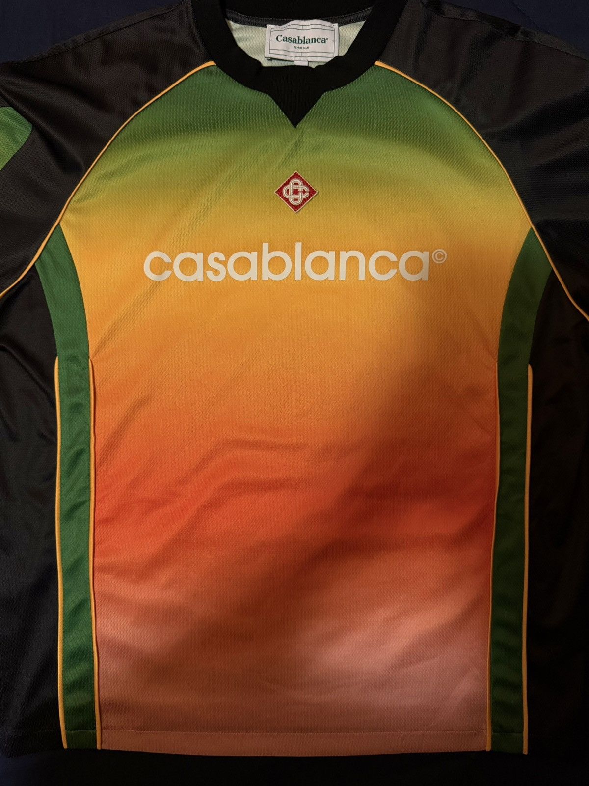 Casablanca Casablanca gradient short sleeve football shirt Size US XL / EU 56 / 4 - 4 Thumbnail