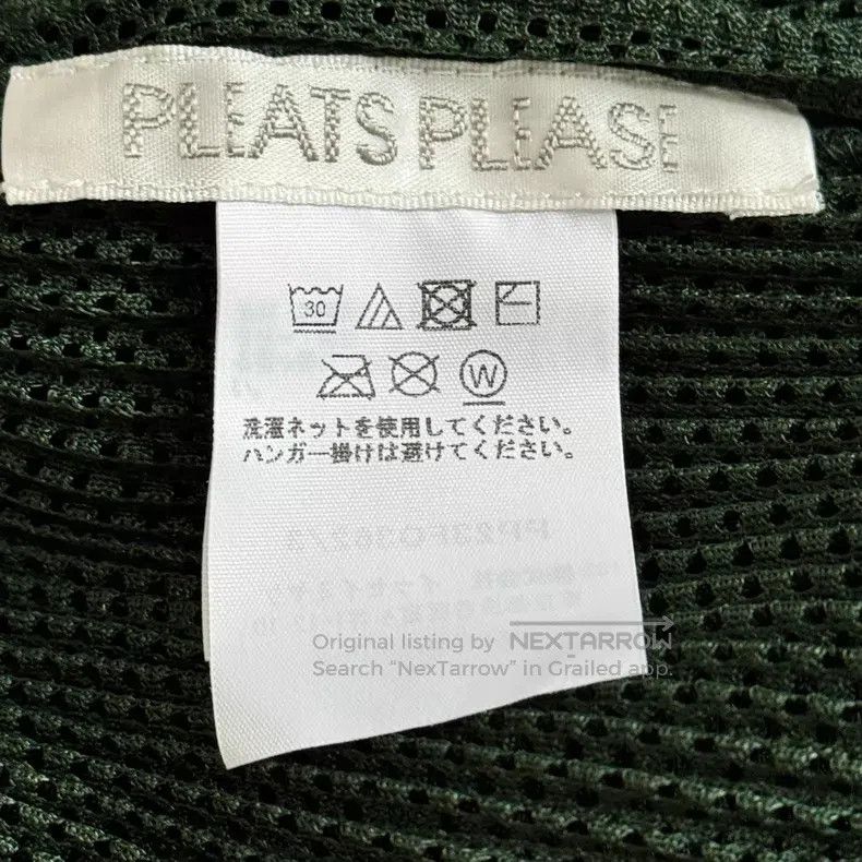 Issey Miyake Issey Miyake Green Long-Sleeve Top Size L / US 10 / IT 46 - 3 Thumbnail