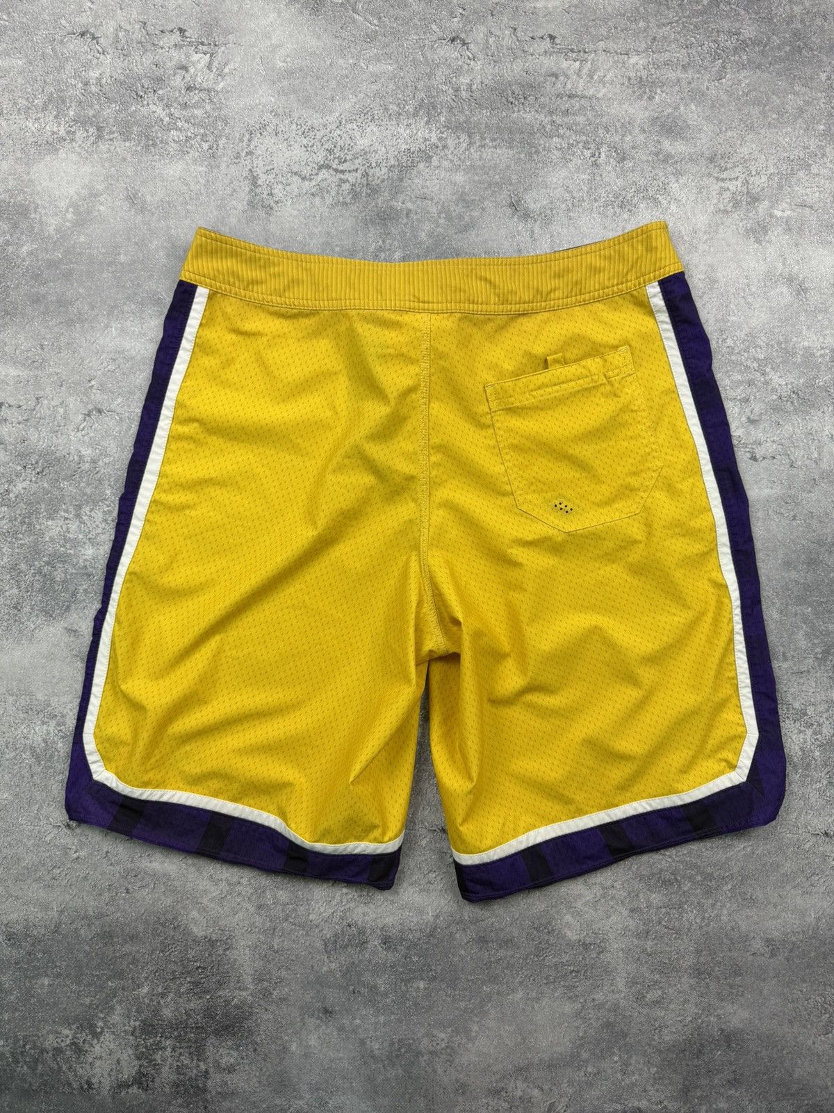 Nike Vintage Y2K Nike 6.0 Swoosh Shorts Yellow Drill Streetwear Size US 34 / EU 50 - 13 Thumbnail