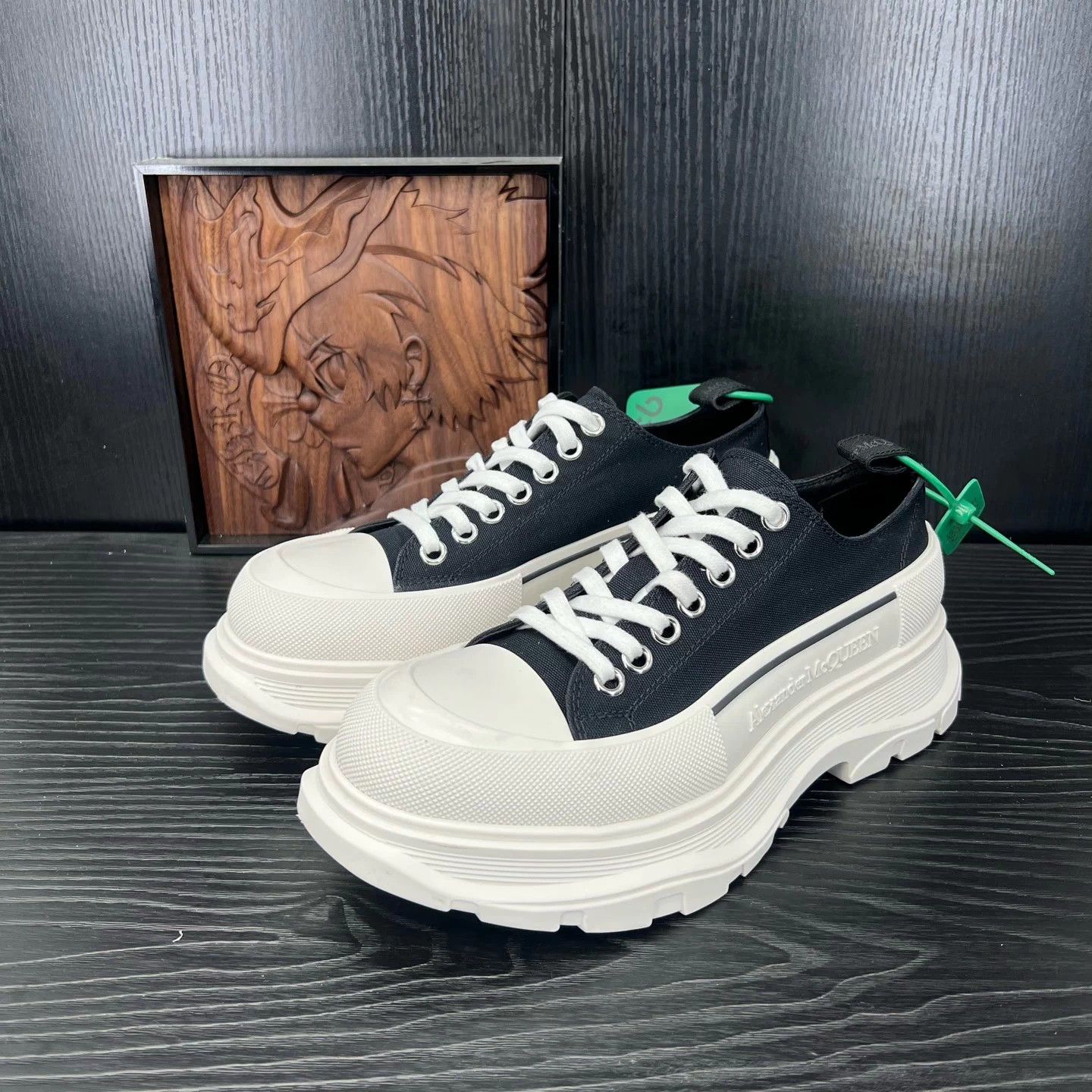 Alexander McQueen McQ Black & White Martin boots Size US 7 / EU 40 - 1 Thumbnail