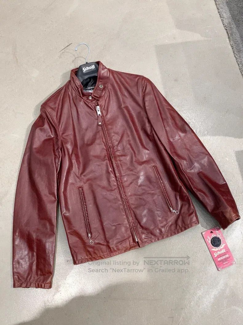 Schott Basic leather coat