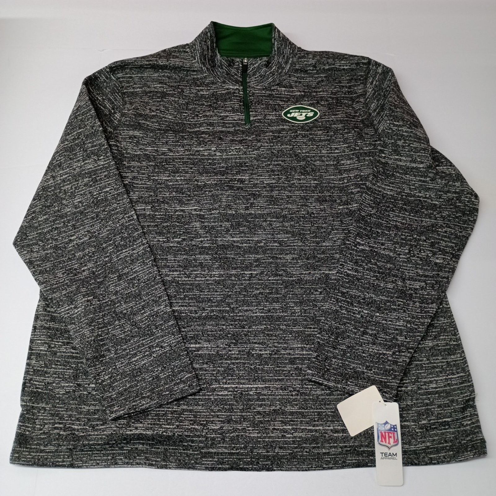 NFL New York Jets Men's Quarter Zip Sweater Size 2XL XXL Gray Size US XXL / EU 58 / 5 - 1 Thumbnail