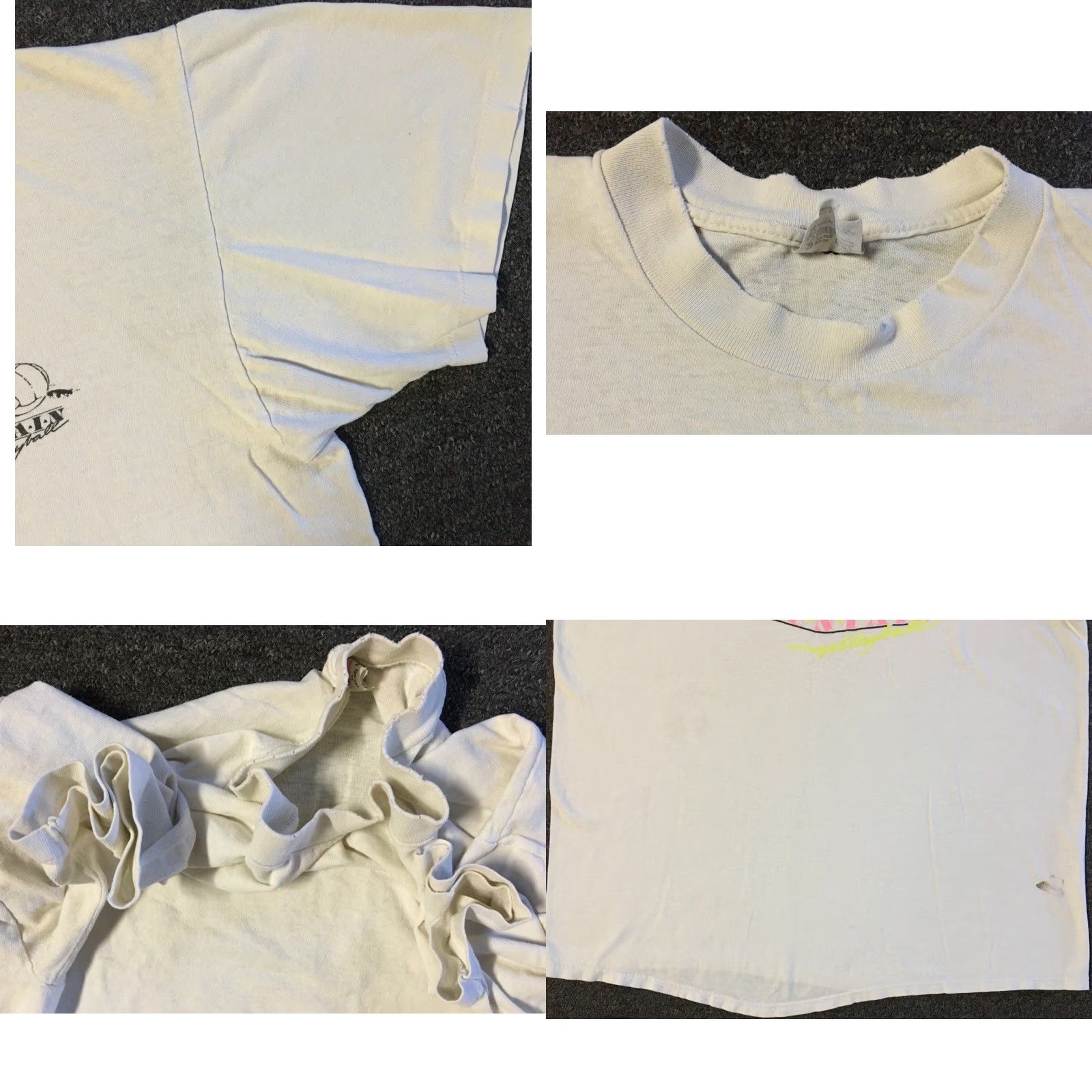 Vintage VINTAGE 90s Red Mountain Volleyball Faded Distressed Shirt S White Men Short Sleeve Size US S / EU 44-46 / 1 - 9 Thumbnail