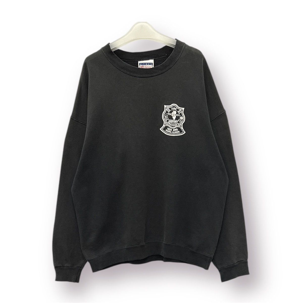 Hanes × Vintage 🔥 USA 🔥 Vintage 90's Hanes Ultimate Cotton Fire Rescue - L Size US L / EU 52-54 / 3 - 1 Thumbnail
