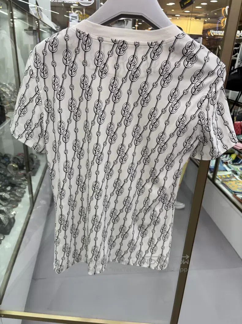 Hermes Hermes Pig Nose Full Print Logo Short Sleeve T-Shirt Size XS / US 0-2 / IT 36-38 - 2 Thumbnail