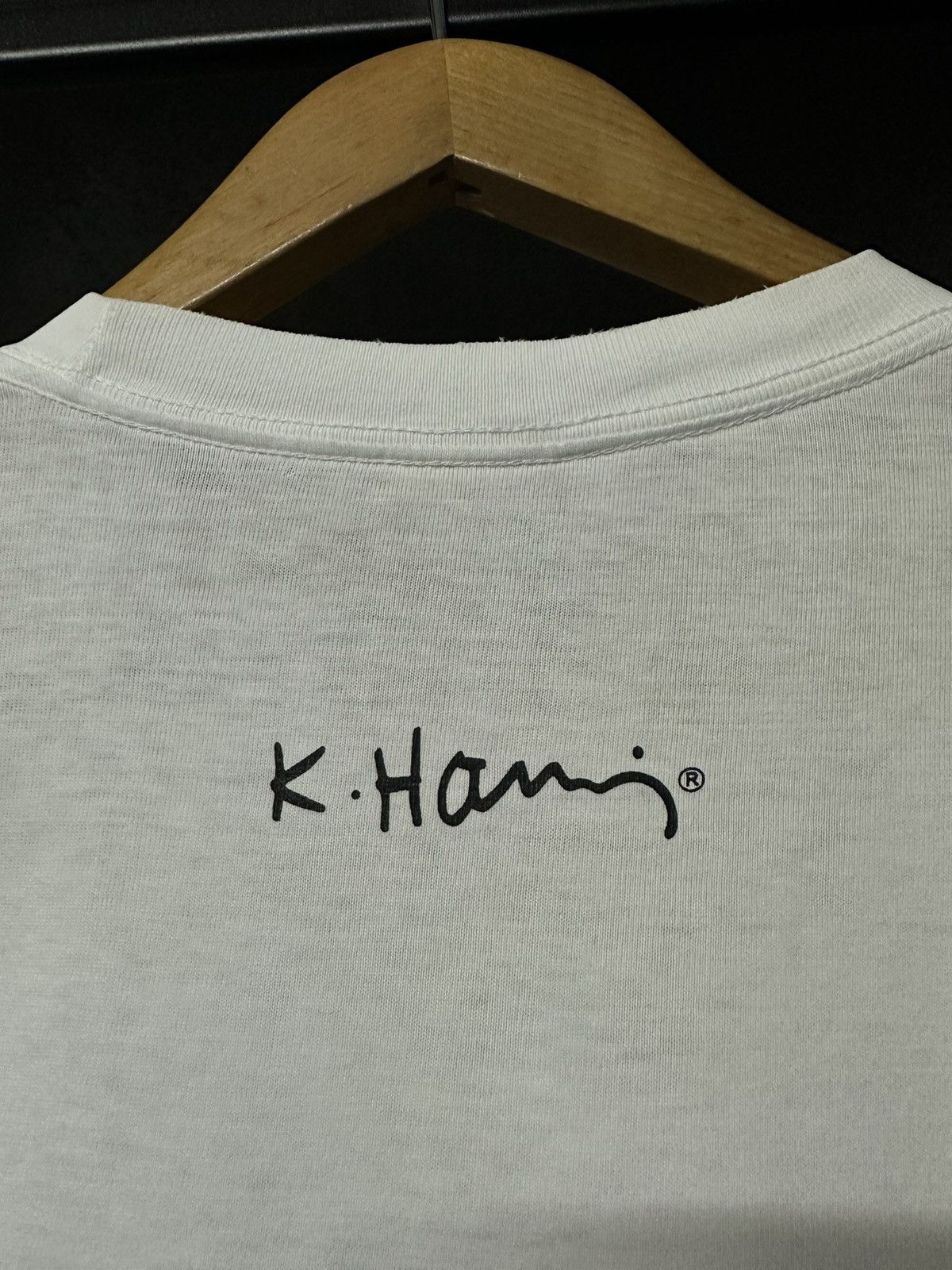 Keith Haring × Vintage Vintage 90s Keith Haring Canter Logo Pop Shop Tee Size US L / EU 52-54 / 3 - 7 Thumbnail