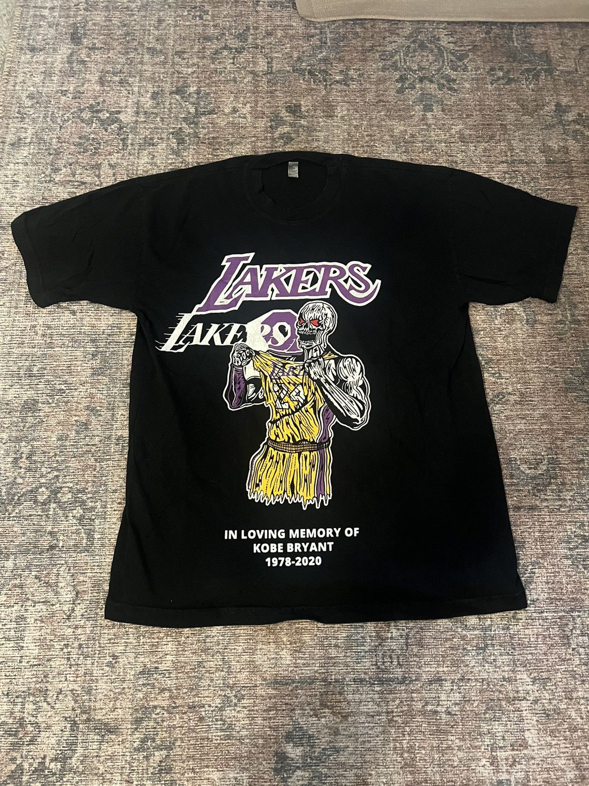 image of Warren Lotas Wl Kobe T Shirt Size L in Black, Men's