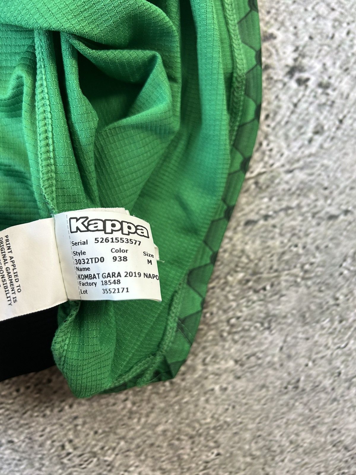 Kappa Napoli Kappa Jersey Goalkeeper green snake rare 2018 19 Size US M / EU 48-50 / 2 - 7 Thumbnail