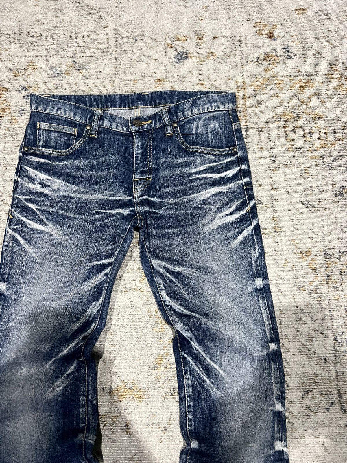 If Six Was Nine × Le Grande Bleu (L.G.B.) × Tornado Mart Tornado Mart Wishkered Denim Size US 29 - 3 Thumbnail