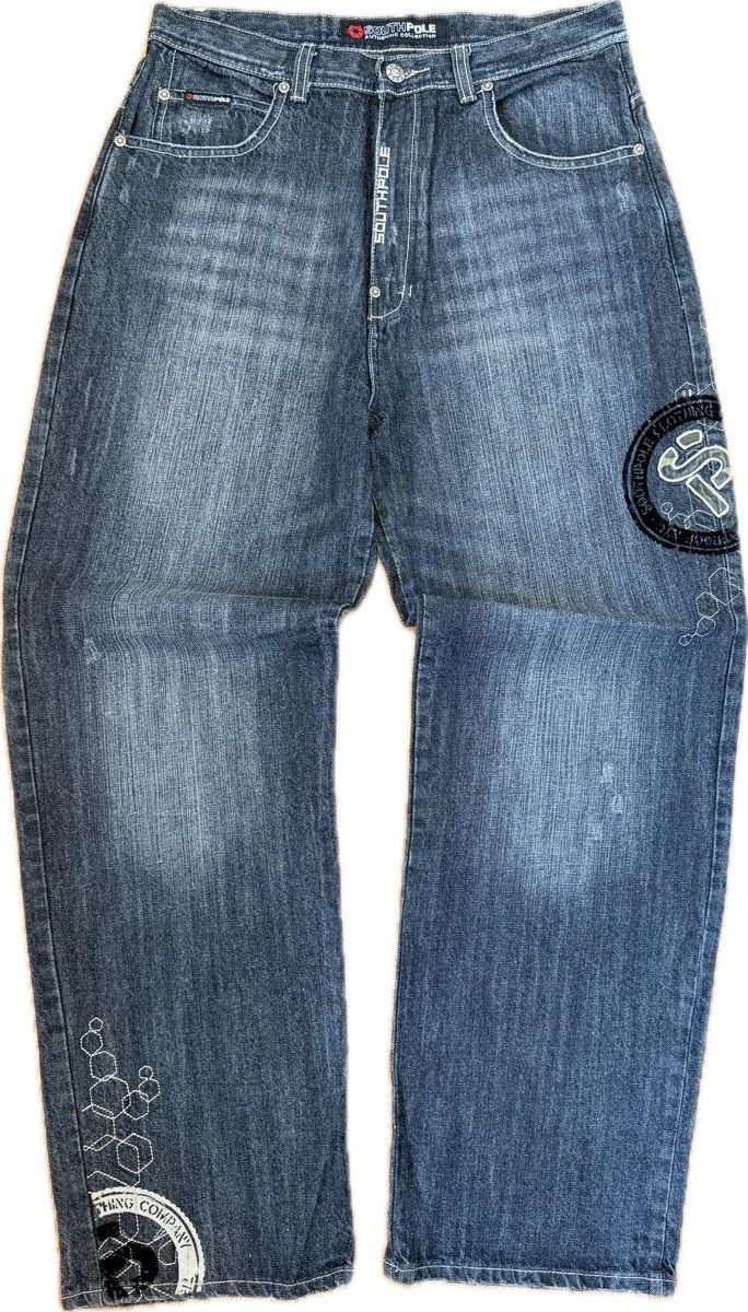 Southpole Vintage Southpole Spelled Out Jeans Size US 32 / EU 48 - 5 Thumbnail