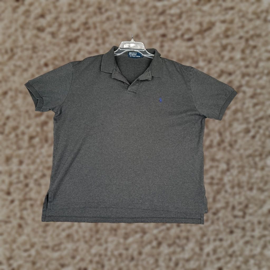 Ralph Lauren VINTAGE Polo Ralph Lauren Shirt Men Large Gray 100% Cotton Short Sleeve Golf Polo Shirt Men Large Gray 100% Cotton Short Sleeve Golf Size US L / EU 52-54 / 3 - 1 Thumbnail