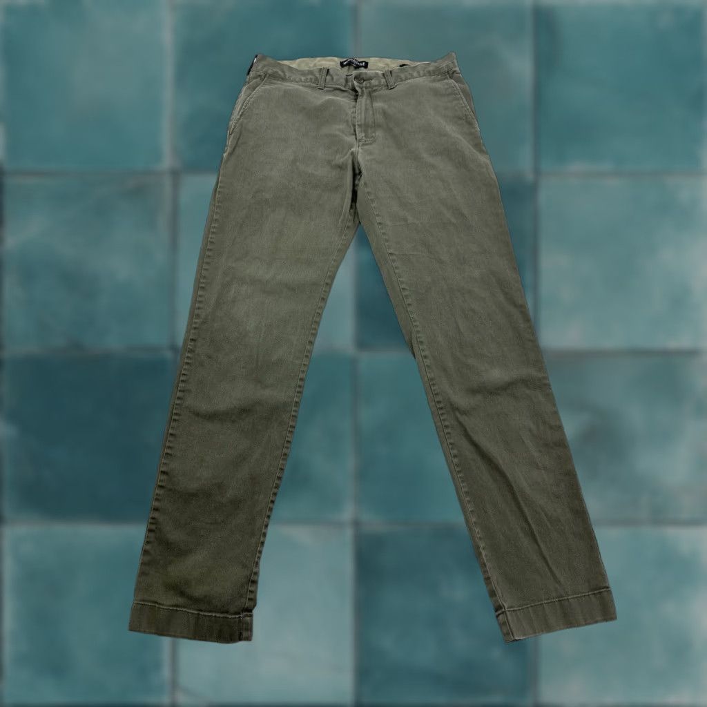 J.Crew J.Crew Pants Men’s 32 Slim Chino Flex Flat Front Green Twill Pockets Straight Inseam 31 Size US 32 / EU 48 - 1 Thumbnail